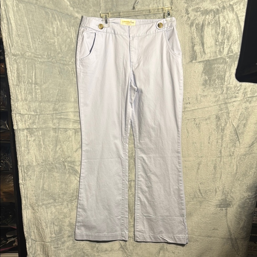 London Jean The Christie fit pant chino stretch light blue Women’s size‎ 10 nwot